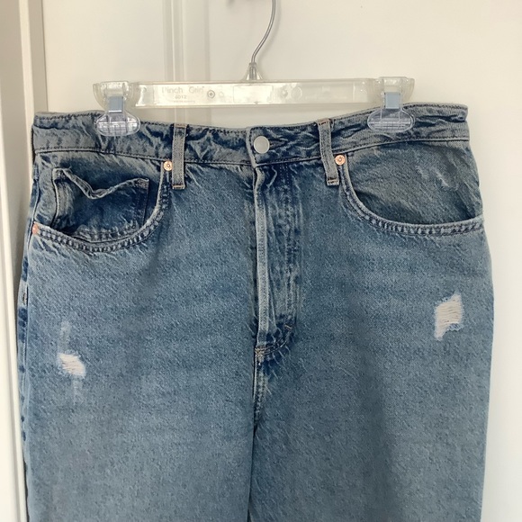 We the Free Jeans Womens Size 31 High Rise Denim Jeans 31”x28” Distressed - Picture 3 of 11